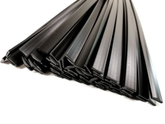 Kunststoffschweißdraht PP 8x2mm Flach Schwarz 1kg Stäbe top | az-reptec